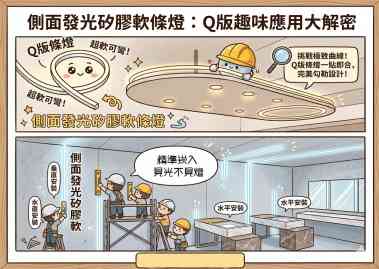 #側面發光矽膠軟條燈 是燈光設計中的「曲線大師」。