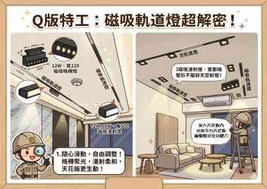燈光界的自由意志：極簡 #磁吸軌道燈