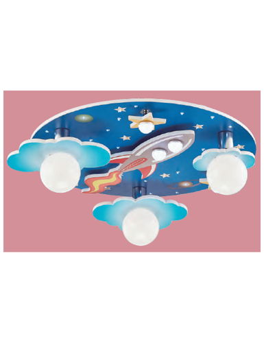 飛機造型3+1燈吸頂燈