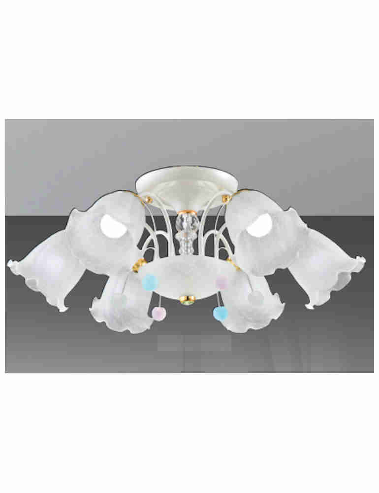玻璃燈罩6+1燈吸頂燈