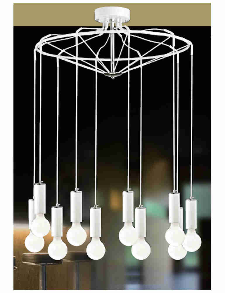 現代造型10燈吸頂吊燈