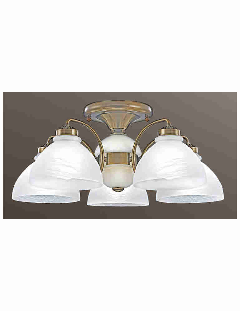 玻璃燈罩5+1燈吸頂燈