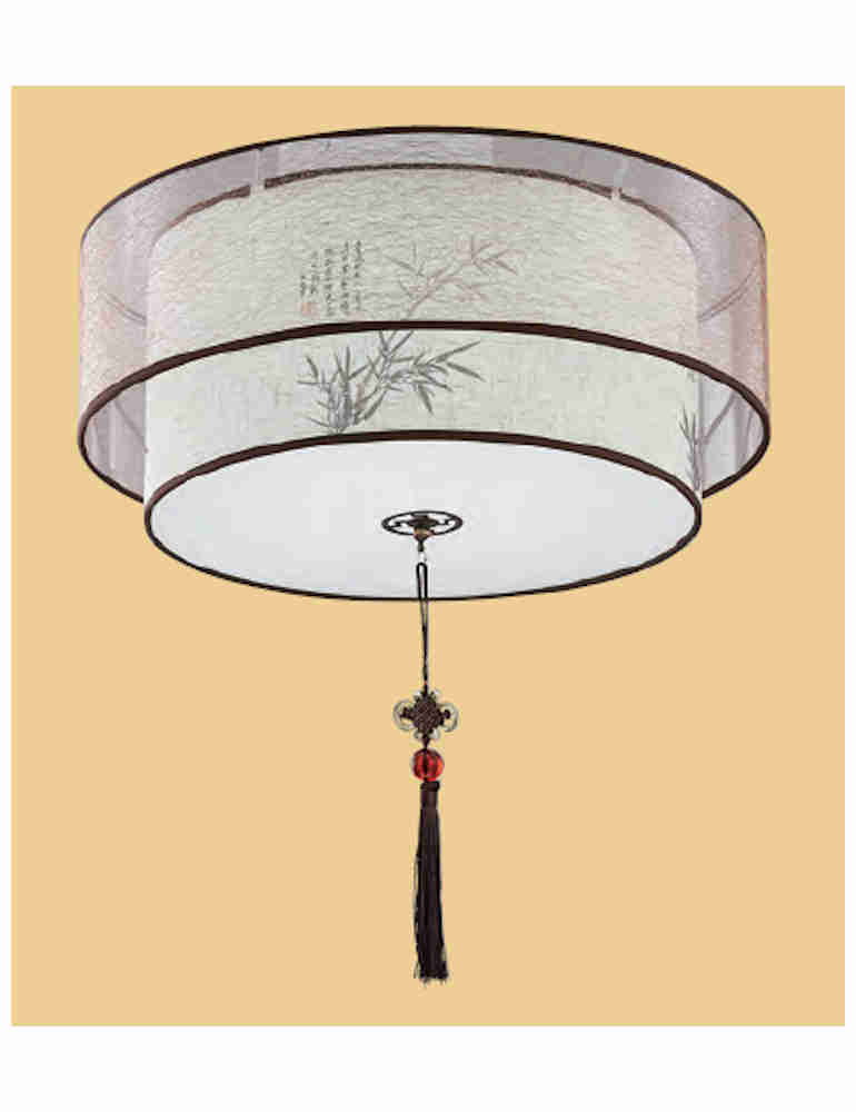 智慧三色光中國風吸頂燈