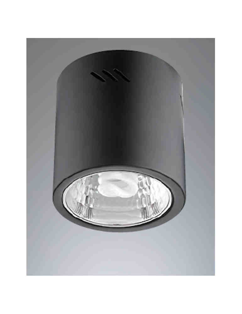 LED 燈泡型黑色吸頂筒燈