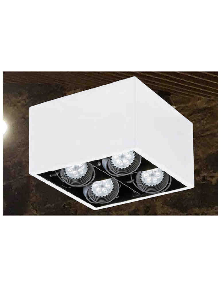 LED 四燈方型吸頂燈