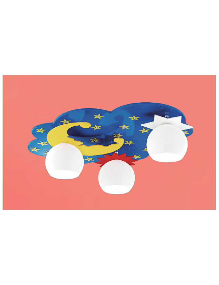 星空造型3燈吸頂燈