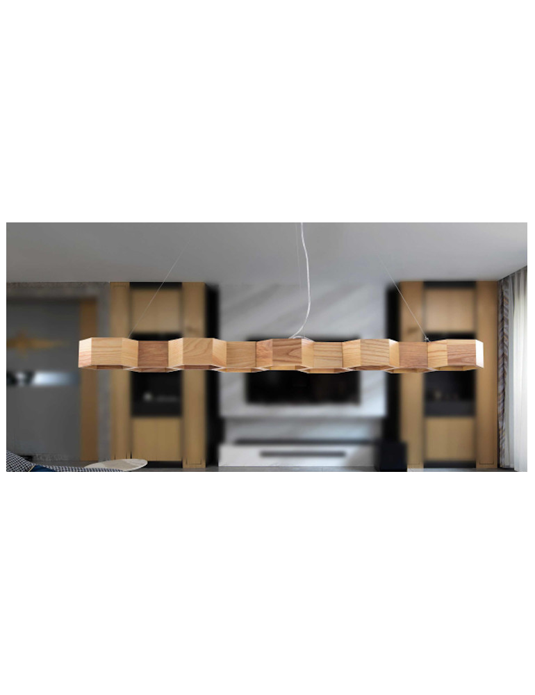 六角型拼塊7燈吊燈