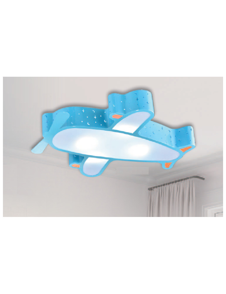 飛機造型3+1燈吸頂燈