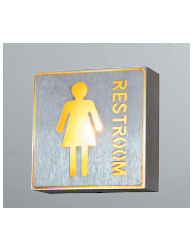 女洗手間告示壁燈