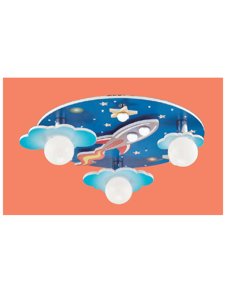 外太空造型3+1燈吸頂燈