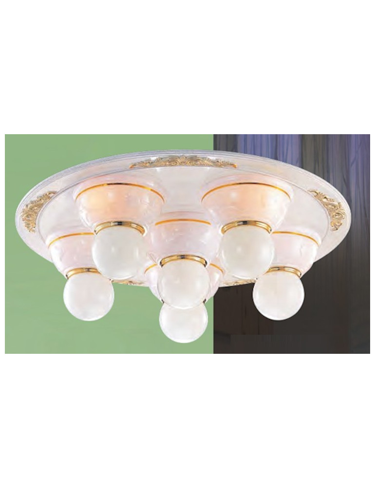 子澄燈飾-塑殼造型6燈吸頂燈