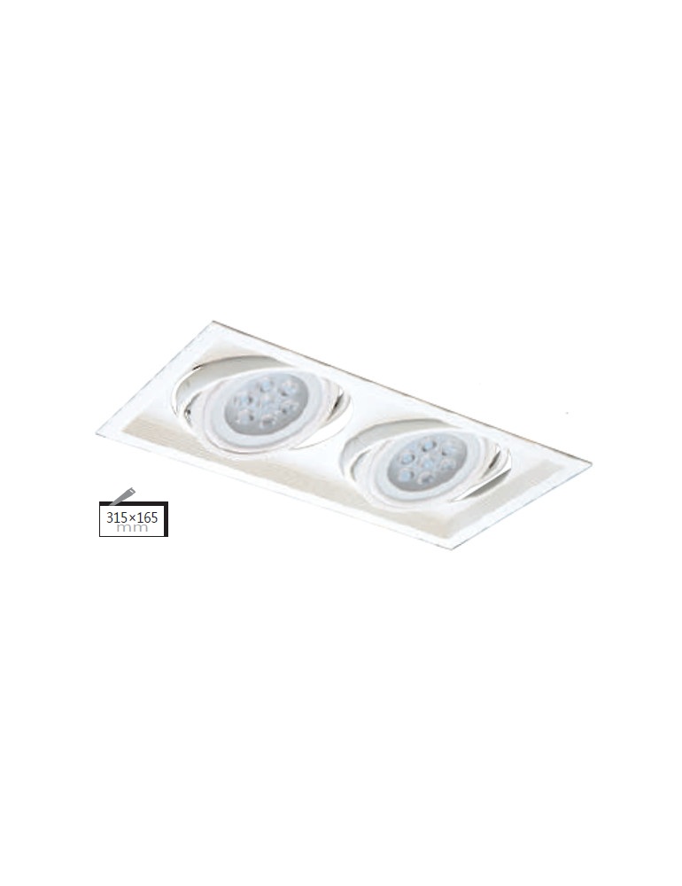 子澄燈飾-LED-7珠白邊框雙燈盒燈